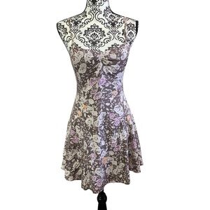 Free People Floral Spaghetti Strap Sundress  Sz-4